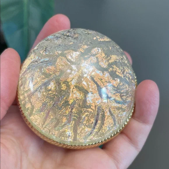 Vintage Mixed LOT Mesh Scarf Glass Pebbles Medieval Paper Art Iridescent Globe - Picture 11 of 16